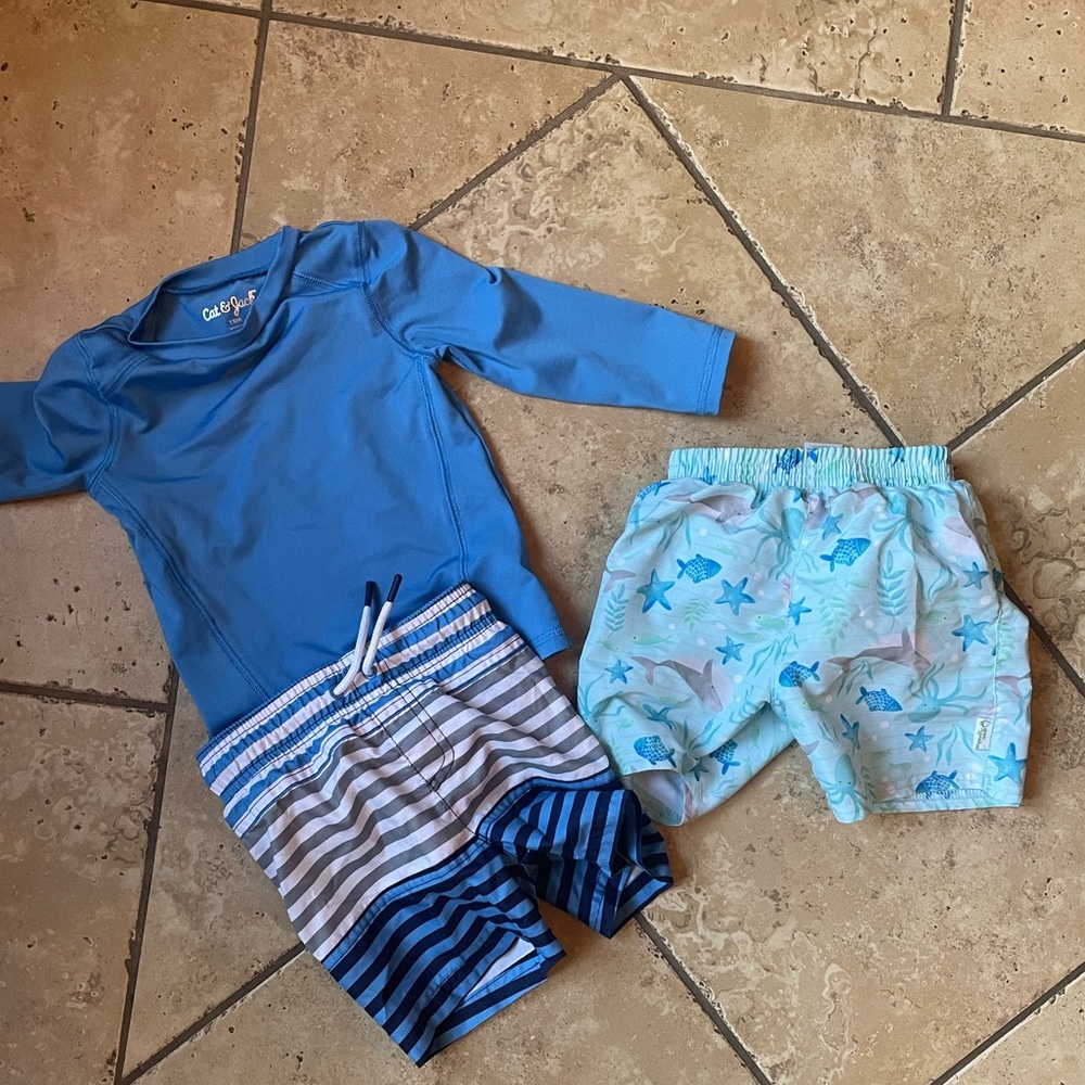 Toddler Boy Swim suit bundle